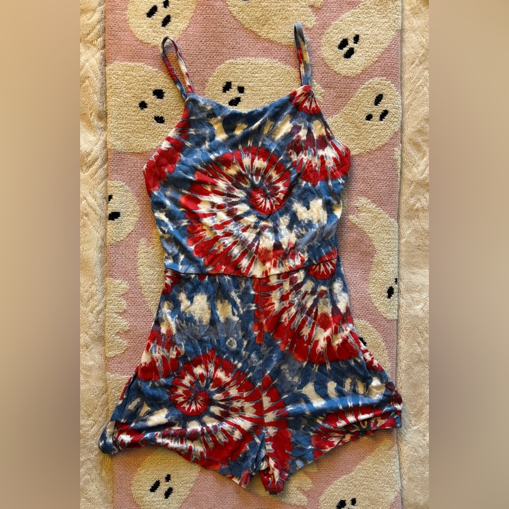 H&M - Red and Blue Romper